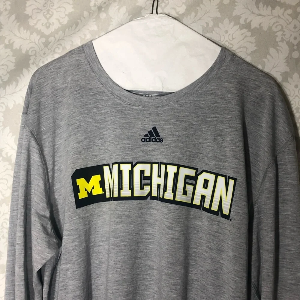Adidas “Michigan” Long Sleeve Tee XL